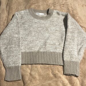 Elodie Light Gray Crew Neck Sweater